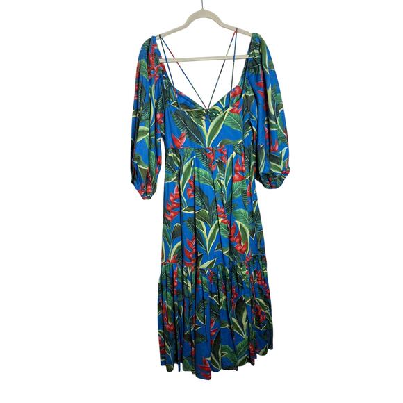 Farm Rio Dream Garden Midi Dress Sz. M - Picture 6 of 9
